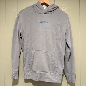 Hollister Men's Logo Hoodie Pullover Sweatshirt Light Blue - Men's XS